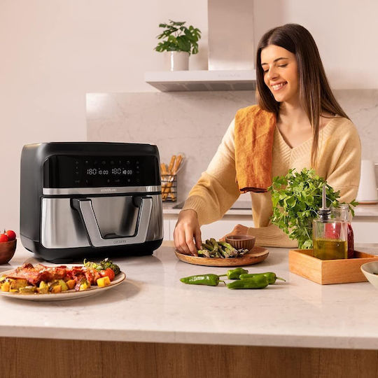 Cecotec Cec-100149 Air Fryer with Double Detachable Bucket 9lt Silver