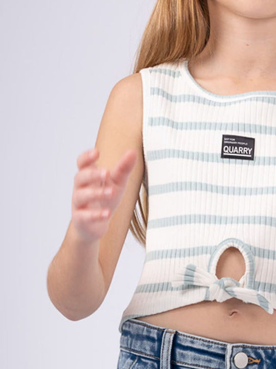 Παιδικό Crop Top Αμάνικο Πράσινο
