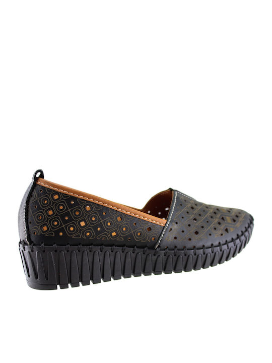 Women's Slip-On Leather Black