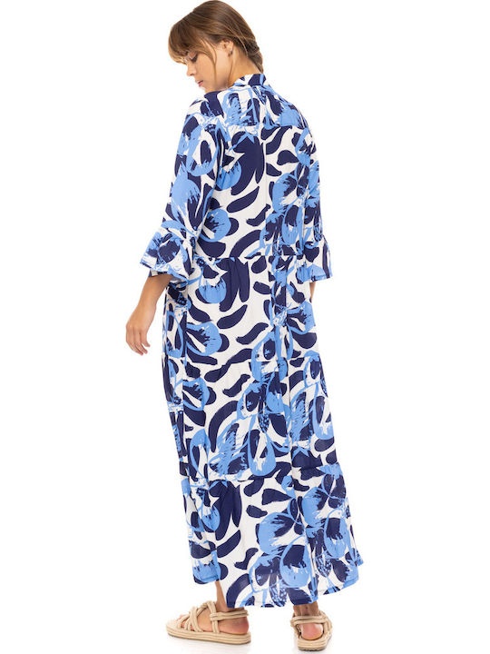 Beachwear Long Abstract Floral Type B572 B572-type Type