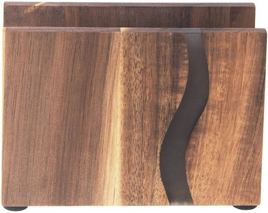 Orion Suport pentru șervețele Lemn Maro 12x8.5x8.5cm