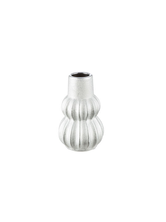 ArteLibre Διακοσμητικό Βάζο Keramik Silber 10x10x16cm 1Stück