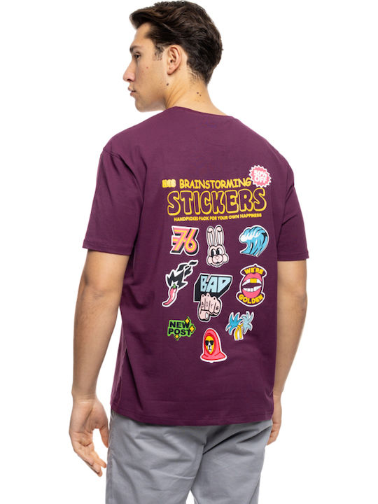 T-shirt Μωβ