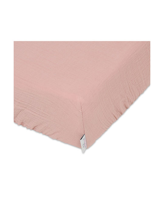 Matex Baby Bettlaken Für Krippe Baumwolle Angepasst Rosa 70x140cm