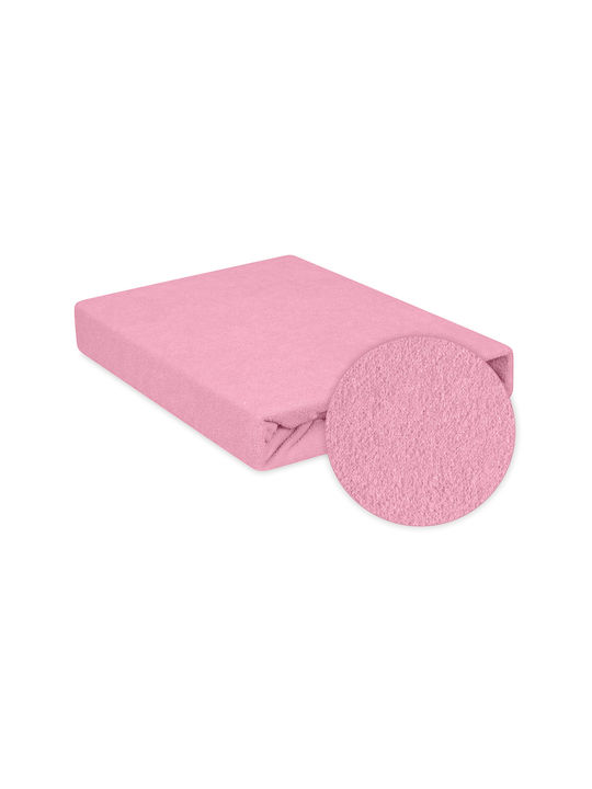 Matex Baby Bettlaken Für Krippe Baumwolle Angepasst Rosa 70x140cm