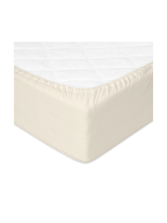 Matex Baby Sheet Crib Flannel Fitted Beige 60x120cm