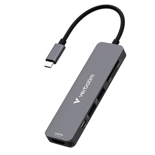 Verbatim USB-C Docking Station mit HDMI 4K PD Gray (32156)