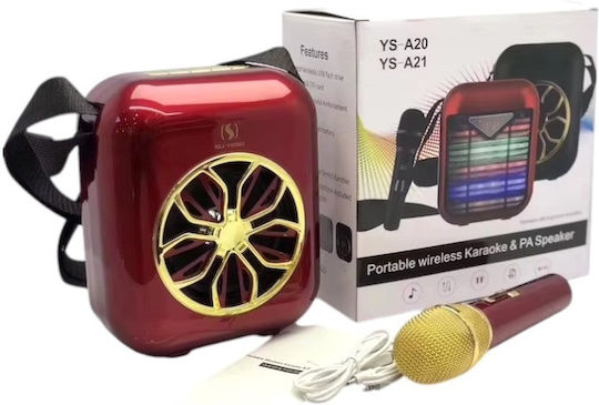 Tradesor Karaoke-Lautsprecher mit Kabellosem Mikrofon YS-A20 887103_r Rotes
