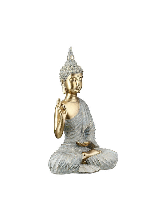 ArteLibre Dekorativer Buddha aus Polyresin 16x8x25cm 1Stück