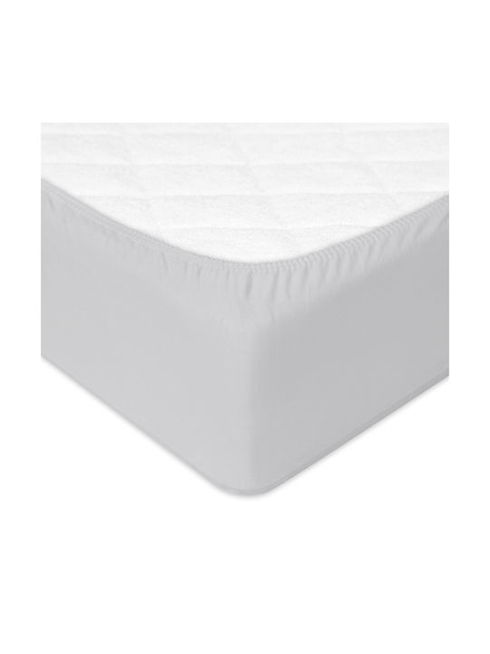 Matex Бебешки Чаршаф За Количка Фланела с ластик Сив 80x160бр