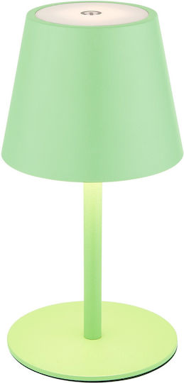 Globo Lighting Metal Table Lamp with Green Shade and Base