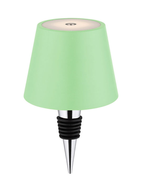Globo Lighting Table Lamp with Green Shade and Base