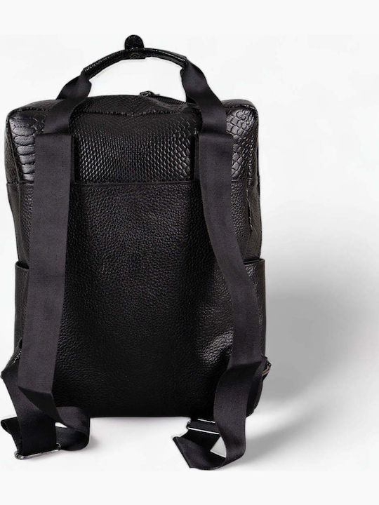 De piele Geantă de damă Rucsac Neagră