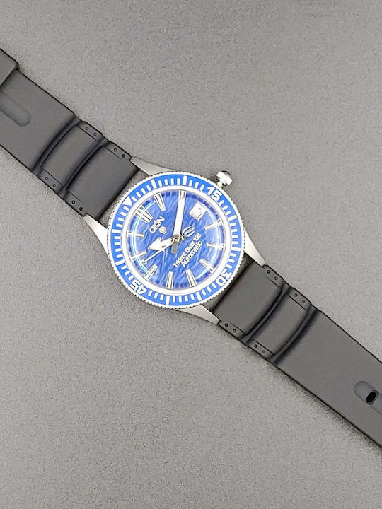 Aion Herrenuhr 13.4mm Batterie mit Schwarz Kautschukarmband
