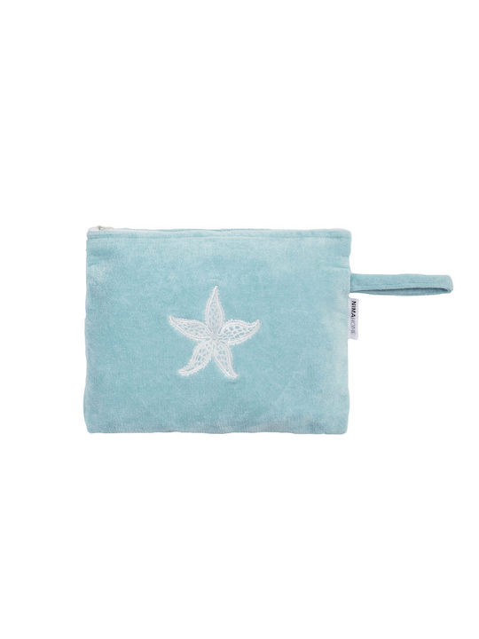 Nima Home Wasserdichte Strand-Kulturtasche 23x32 Seestern Hellblau Nima Home Wasserdichte Strand-Kulturtasche 23x32 Seestern Hellblau