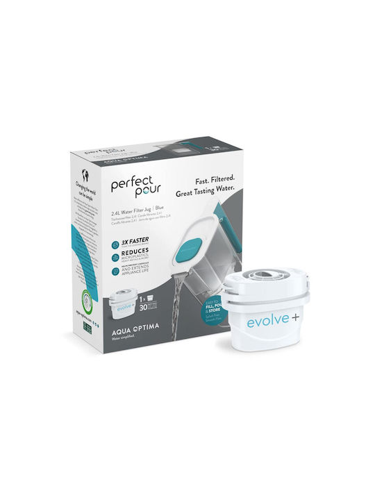 Aqua Optima Perfect Pour Teal Jug with Filter 3600ml