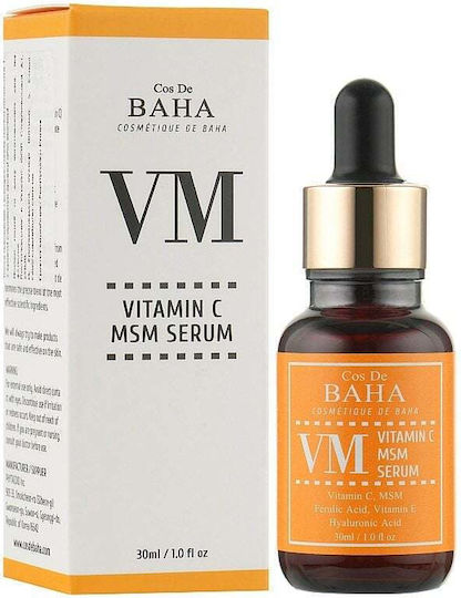 Cos De Baha Anti-Aging Serum Gesicht mit Vitamin C für Strahlkraft & Aufhellung 30ml