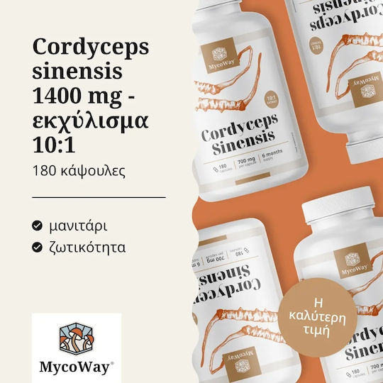 MycoWay Cordyceps Sinensis 1400mg 180 caps