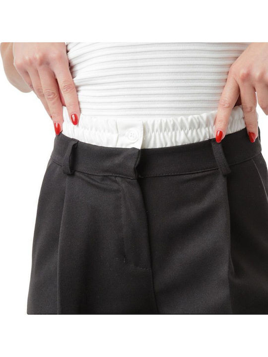Μαύρη Παντελόνα Λευκό Boxer Waistband