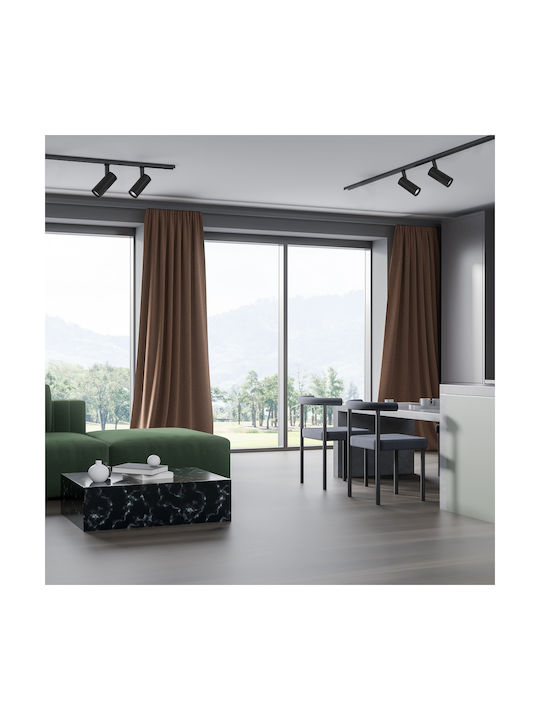 Eko Light Magnetic Διπλό LED Φυσικό Λευκό Σποτ σε Μαύρο Χρώμα