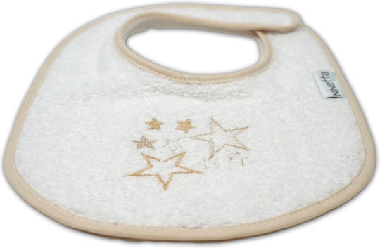 Ninetta Bebe Baby Bib 100% Cotton with Hoop & Loop Fastener