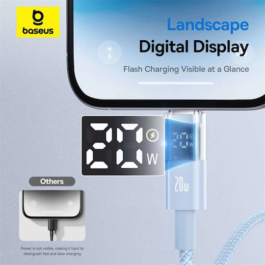 Baseus Data USB-C to Lightning Cable 20W Blue 2m (P10382703311-01)