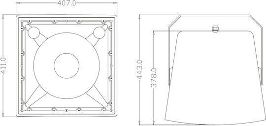 GloboStar Fdb Lt212t Παθητικό Επιτοίχιο Ηχείο 300W (Τεμάχιο) Λευκό