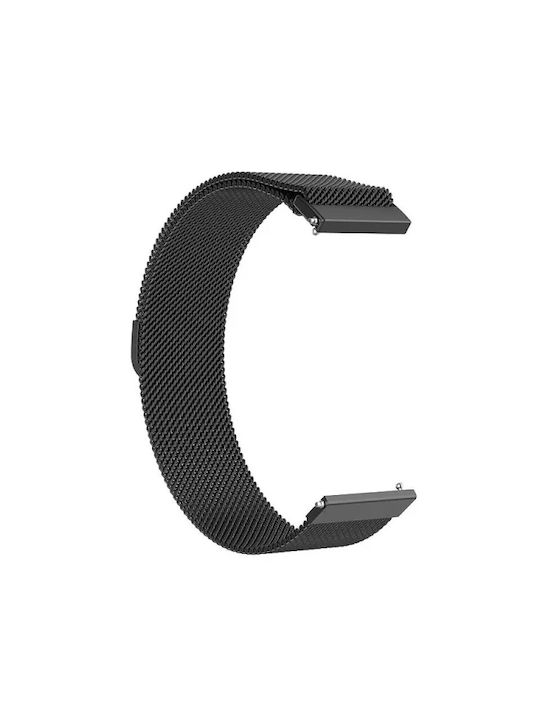 Best Accessories Milanese Strap Stainless Steel 22mm Black Edmi Watch 5 Active Watch 5 Lite Galaxy Watch 46mm Gear S3 Amazfit Gtr 3 Gtr 3 Pro Realme Watch S Pro Huawei Watch Gt Gt Pro