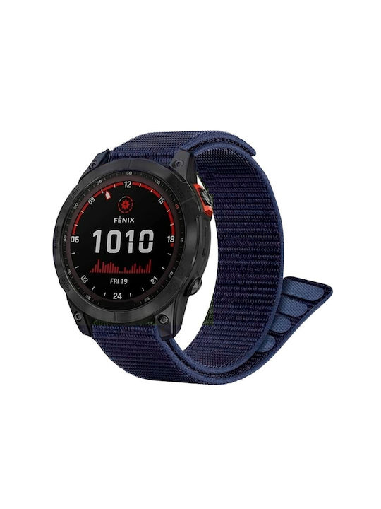 Най-добрите аксесоари велкро найлонова каишка тъмносиня Garmin Fenix 5x 6x 7x 8 51mm Най-добрите аксесоари велкро найлонова каишка тъмносиня Garmin Fenix 5x 6x 7x 8 51mm