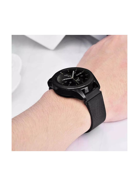 Beste Zubehörteile Mailänder Armband Edelstahl 22mm Schwarz Edmi Watch 5 Active Watch 5 Lite Galaxy Watch 46mm Gear S3 Amazfit Gtr 3 Gtr 3 Pro Realme Watch S Pro Huawei Watch Gt Gt Pro