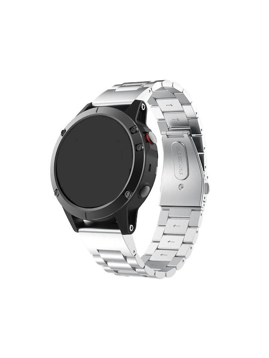 Beste Zubehör Armband Edelstahl Silber Garmin Fenix 5s 6s 7s 8 43mm