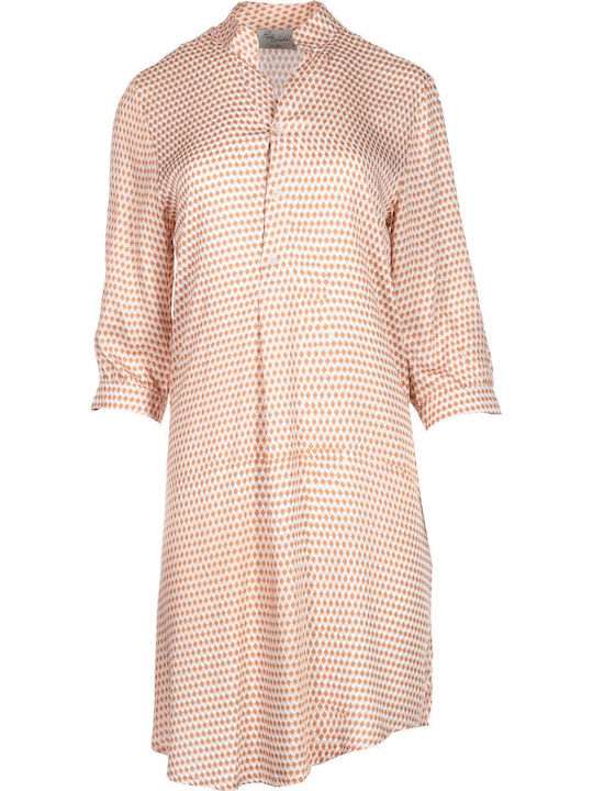 Pink Label Feminin Scurt Rochie de Plajă Bej