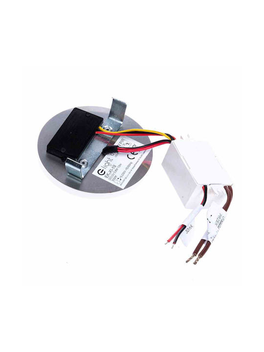 Eko Light Χωνευτό Σποτ με Ενσωματωμένο LED και Θερμό Λευκό Φως 1τμχ