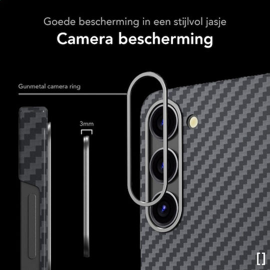 Nekit Back Cover Aramid Fiber 1mm Black (Galaxy S23)