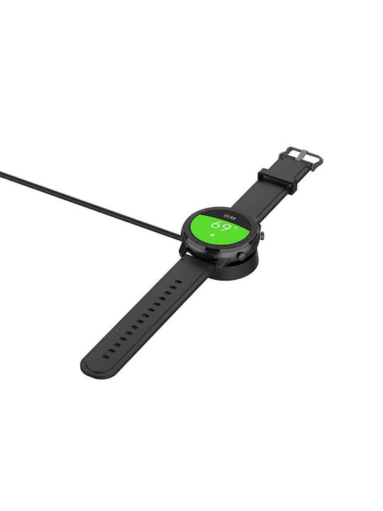 Techsuit Φορτιστής για Amazfit T-Rex, GTR 42mm, GTR 47mm, GTS Μαύρος