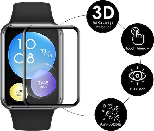 Hat-prince 3d Full Coverage Soft Displayschutzfolie für das Huawei Watch Fit 1Stück SYA001880401