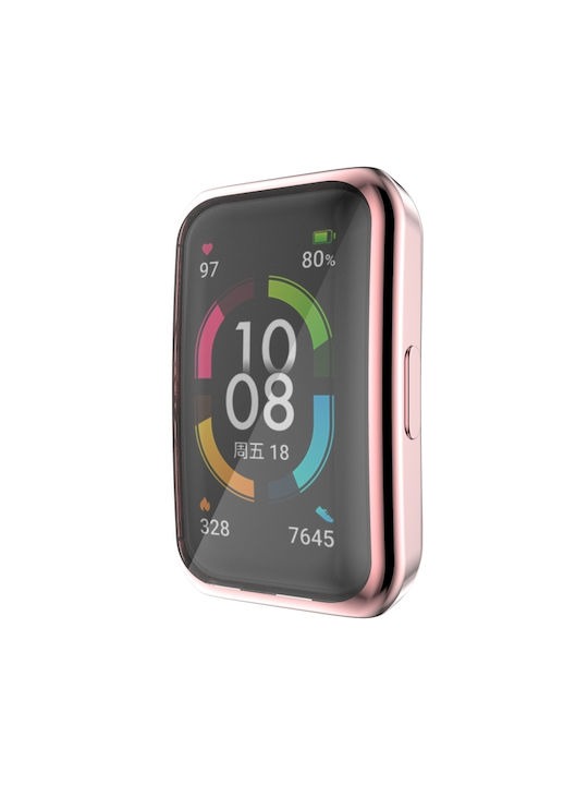 Калъф Силиконов Калъф в Розов цвят за Honor Band 6