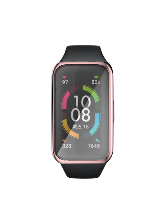 Калъф Силиконов Калъф в Розов цвят за Honor Band 6
