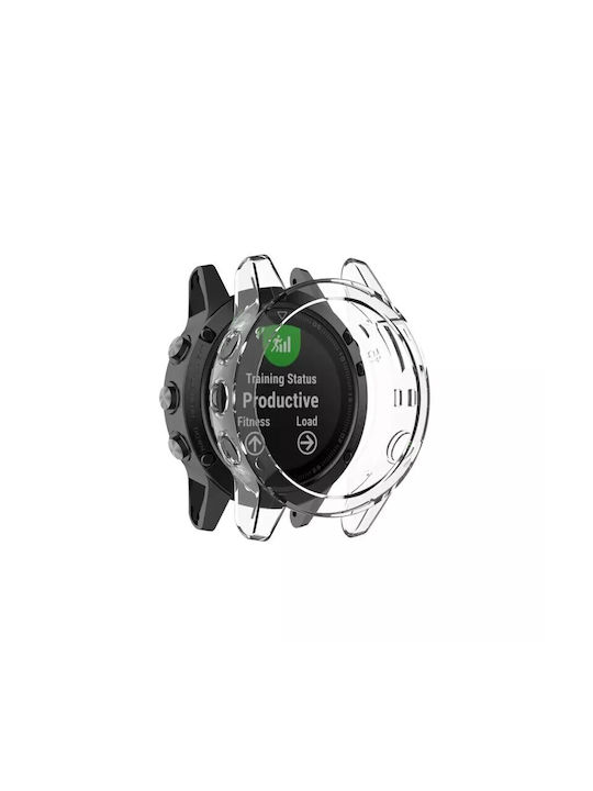 Beste Zubehör Silikonhülle in transparenter Farbe für Garmin Fenix 6 6 Pro Beste Zubehör Silikonhülle in transparenter Farbe für Garmin Fenix 6 6 Pro