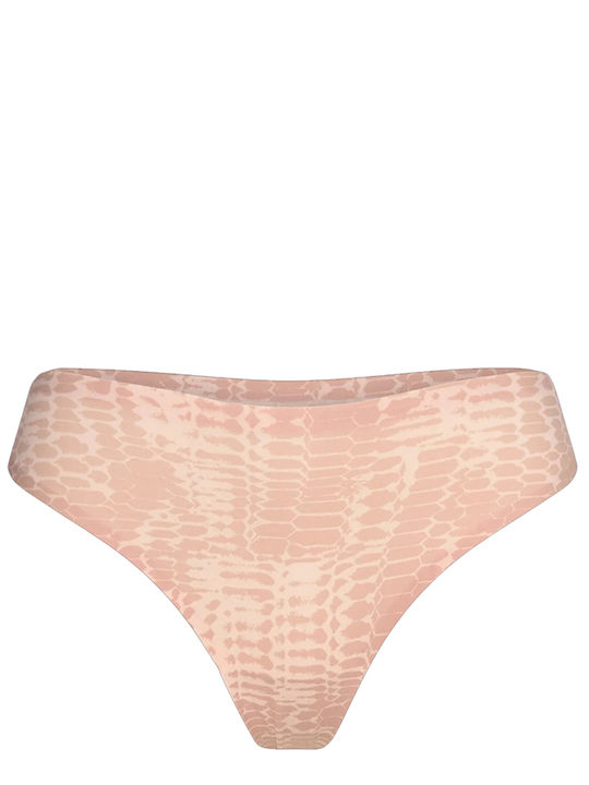 Damen Zeichenfolge Nahtlos Beige