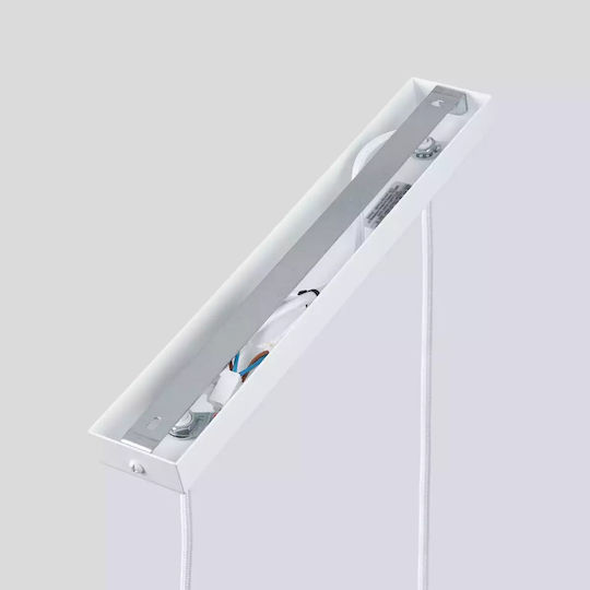 Sollux Karbon 2 Lustră Alb cu Dulie GU10 30x6.5x90cm.