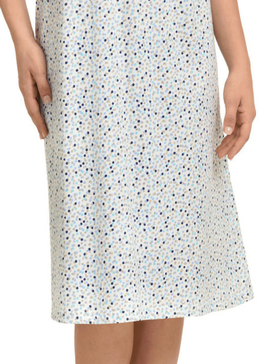 Primavera Sommer Damen Nachthemd Blue