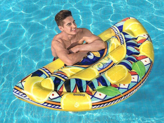 Bestway Inflatable Pool Mattress Yellow 171x89cm