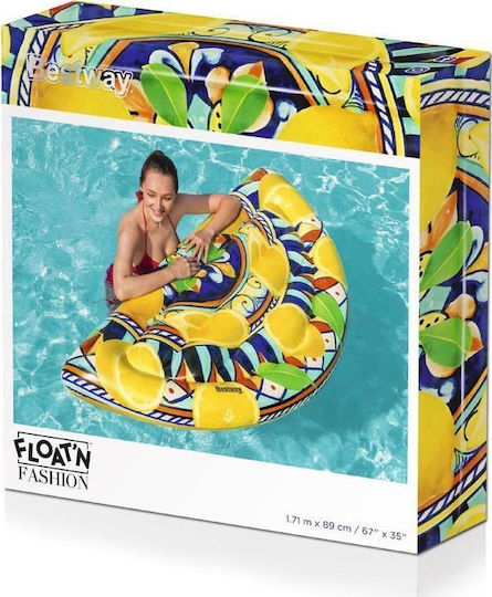 Bestway Inflatable Pool Mattress Yellow 171x89cm