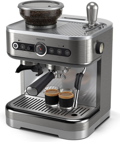 Philips Barista Brew Автоматична Еспресо Кафемашина 1350W Налягане 15bar с Мелачка за Кафе PSA3218/01