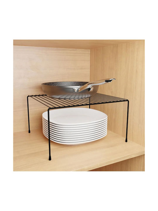 Femmit Metall Küchenorganizer Ständer 28x30x14 cm Schwarz