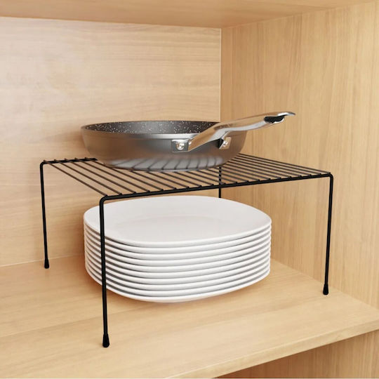 Femmit Metall Küchenorganizer Ständer 28x30x14 cm Schwarz