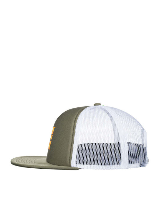 DC Men's Gas Station Trucker Cap Deep Lichen Green