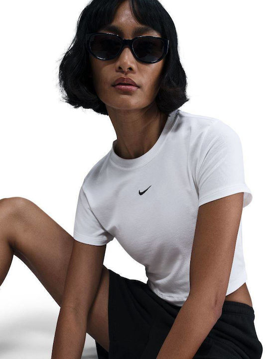 Nsw Womens Women's Athletic Crop T-shirt White / Black
