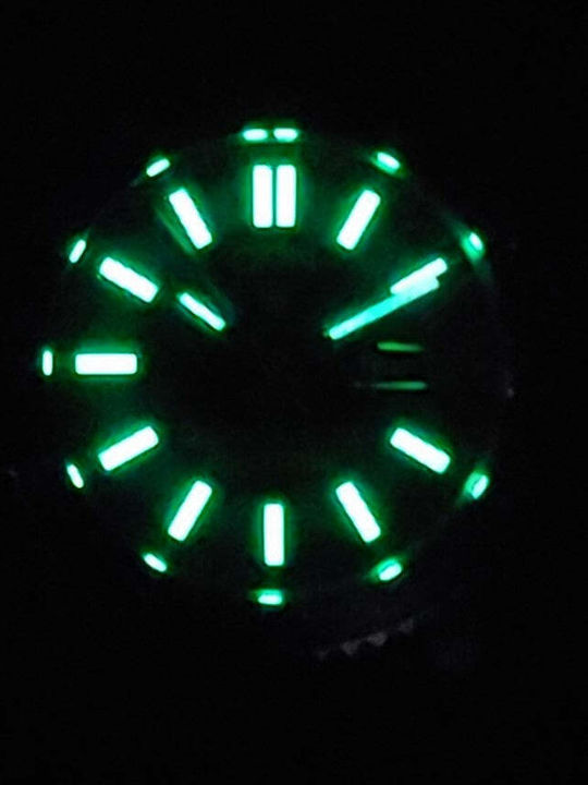 Aion Herrenuhr 36mm Batterie mit Silber Lederarmband